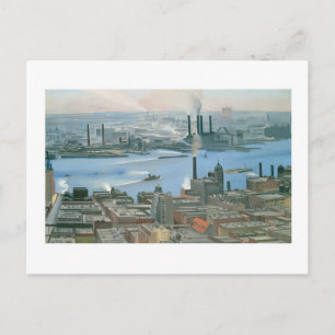 Cartão Postal Georgia O'Keefe, East River da História da 30