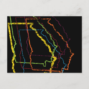 Cartão Postal georgia pride blur