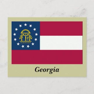 Cartão Postal Georgia State Flag