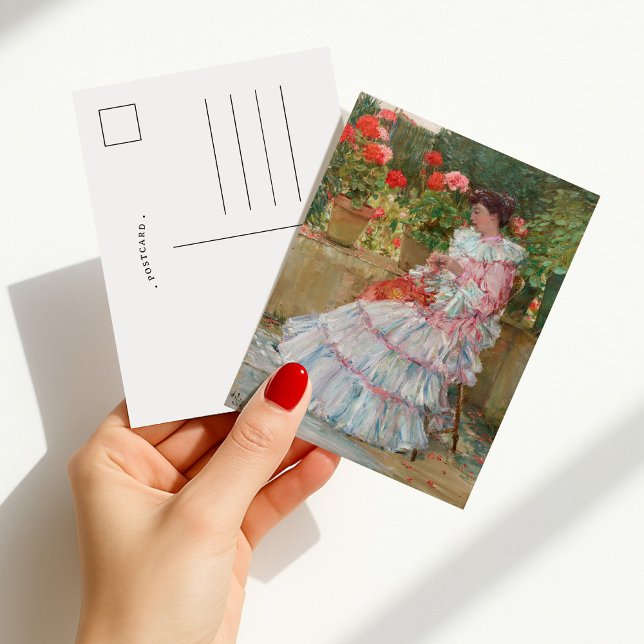 Cartão Postal Gerânios | Childe Hassam (Criador carregado)