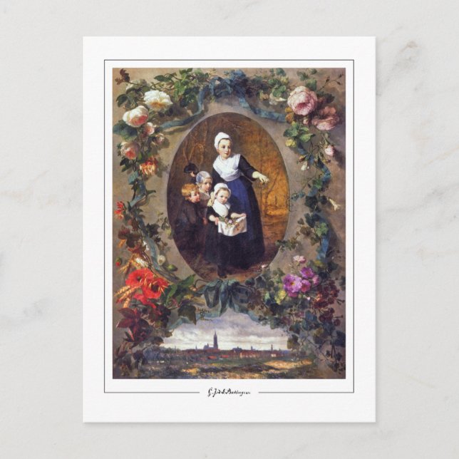 Cartão Postal Gerardina van de Sande Bakhuyzen #3 - Belas artes. (Frente)