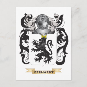 Cartão Postal Gerhardt Casaco de Armas (Crest Familiar)