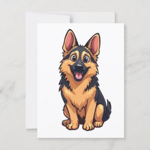 Cartão Postal German shepherd