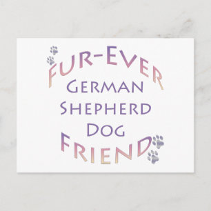 Cartão Postal German shepherd Cão Futuro