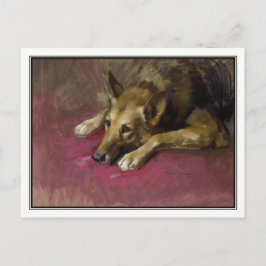 Cartão Postal German shepherd do doente por Marino Lencim