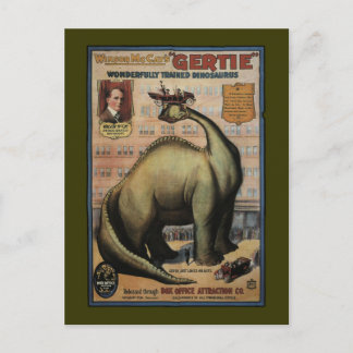 Cartão Postal Gertie The Dinosaur