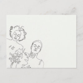 Cartão Postal geschlossene Augen