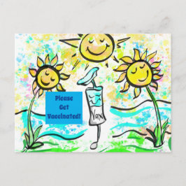 CARTÃO POSTAL GET VACCINATED