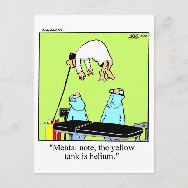 Cartão Postal Get Well Humor Postcard (Frente)