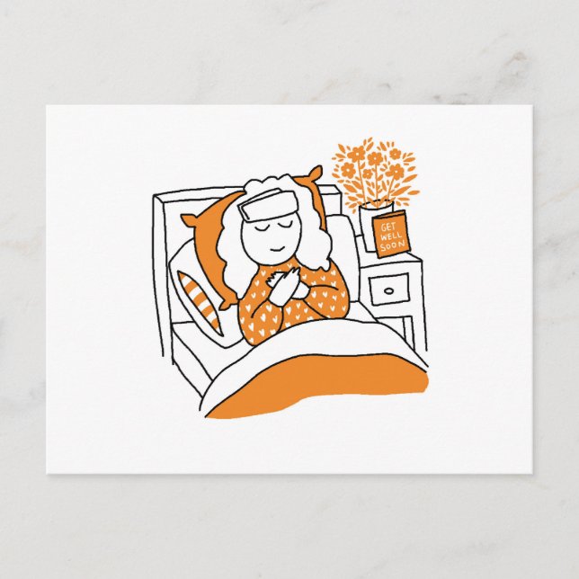 Cartão Postal Get well soon (Frente)