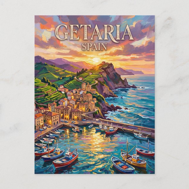 Cartão Postal Getaria Espanha (Frente)