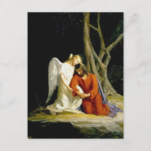Cartão Postal Gethsemane por Carl Heinrich Bloch 1805