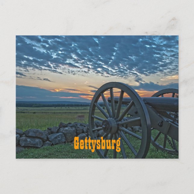 Cartão Postal Gettysburg Cannon II Postcard (Frente)