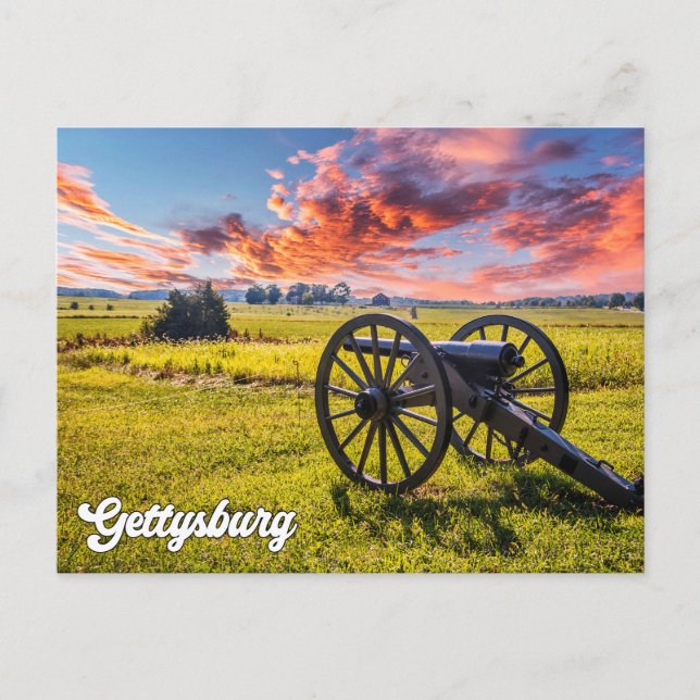 Cartão Postal Gettysburg, Pensilvânia, Estados Unidos (Frente)