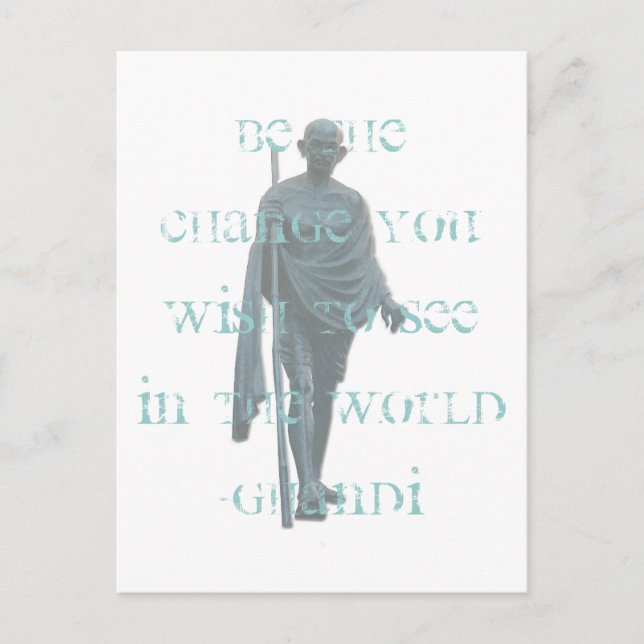 Cartão Postal ghandi (Frente)