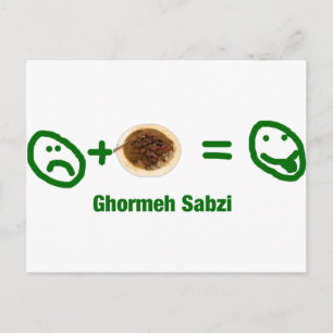 Cartão Postal Ghormeh Sabzi