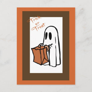 Cartão postal Ghost1 de Convite para Halloween