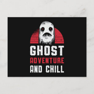 Cartão Postal Ghost Hunting Ghost Adventure E Chill Hunter