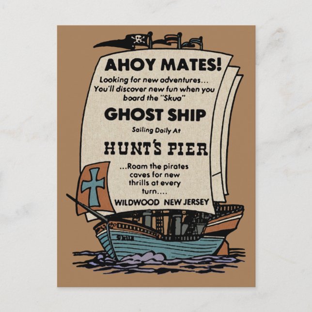 Cartão Postal Ghost Ship SKUA Wildwood (Frente)