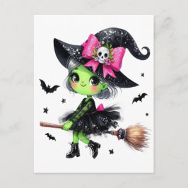 Cartão Postal Ghost Spooky Mama Retro Halloween Vintage Design