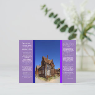 Cartão postal Ghost Town DESIDERATA