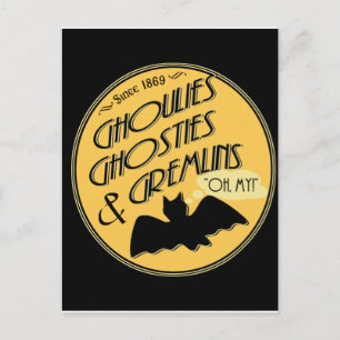 Cartão Postal Ghoulies Ghosties e Gremlins