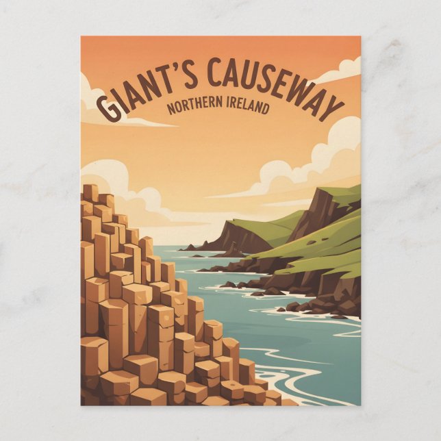 Cartão Postal Giant s Causeway Northern Ireland (Frente)