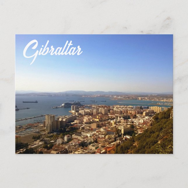 Cartão Postal Gibraltar von oben (Frente)