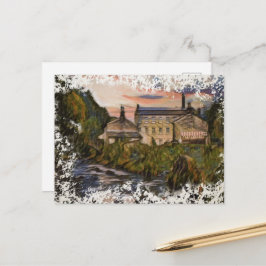 Cartão Postal Gibson Mill, Hardcastle Crags Obra de Arte em Aqua