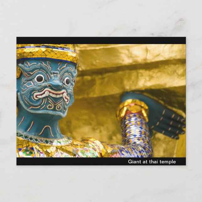 Cartão Postal Gigante no templo thai (Frente)