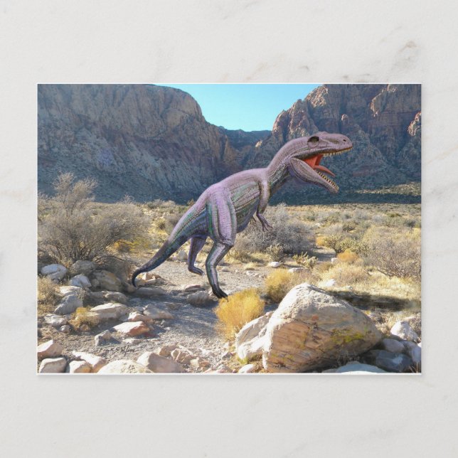 Cartão Postal Gigantosaurus Dinosaur (Frente)