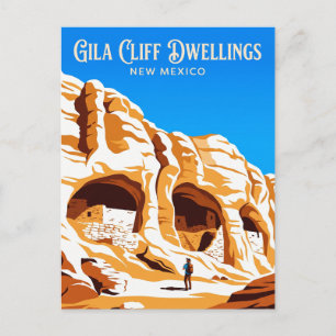 Cartão Postal Gila Cliff Dwellings National Monument EUA
