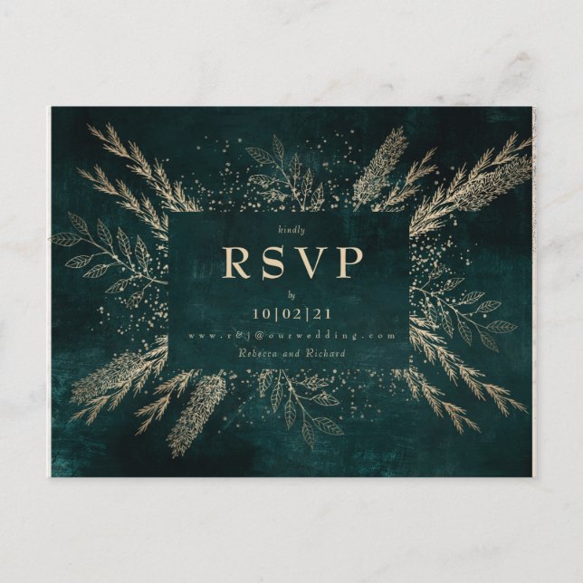 Cartão Postal Gilded Meadow (Frente)