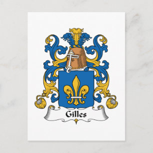 Cartão Postal Gilles Family Crest