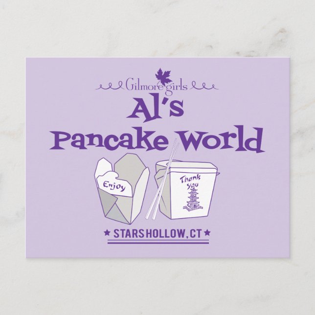 Cartão Postal Gilmore Girls | Al's Pancake World (Frente)