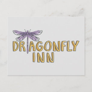 Cartão Postal Gilmore Girls   Dragonfly Inn Watercolor Logo