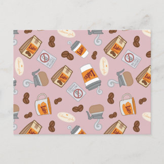 Cartão Postal Gilmore Girls | Padrão de Café do Luke's Diner
