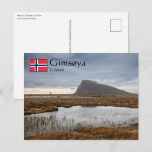 Cartão Postal Gimsoya Lofoten