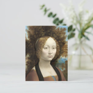 Cartão Postal Ginevra de' Benci Leonardo da Vinci