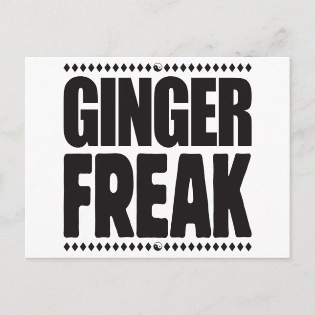 Cartão Postal Ginger Freak (Frente)