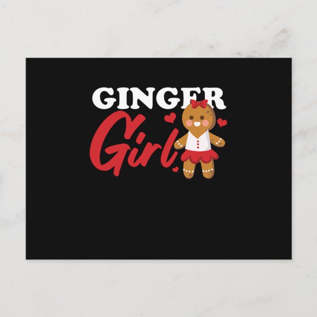 Cartão Postal Ginger Girl Redhead Red Hair Redheads Freckles Gif (Frente)