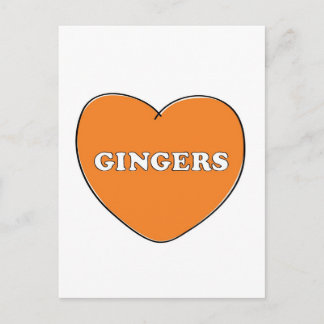 Cartão Postal Ginger Love