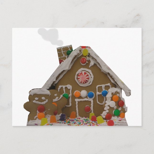 Cartão Postal Gingerbread House (Frente)