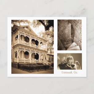 Cartão Postal Gingercake House - Savannah, GA