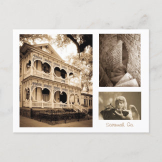 Cartão Postal Gingercake House - Savannah, GA