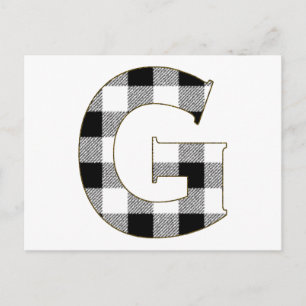 Cartão Postal Gingham Check G