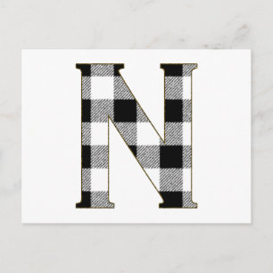 Cartão Postal Gingham Check N