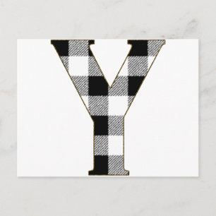 Cartão Postal Gingham Check Y