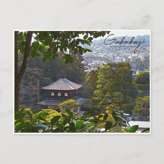 Cartão Postal Ginkaku-ji (Higashiyama Jisho-ji) (Frente)