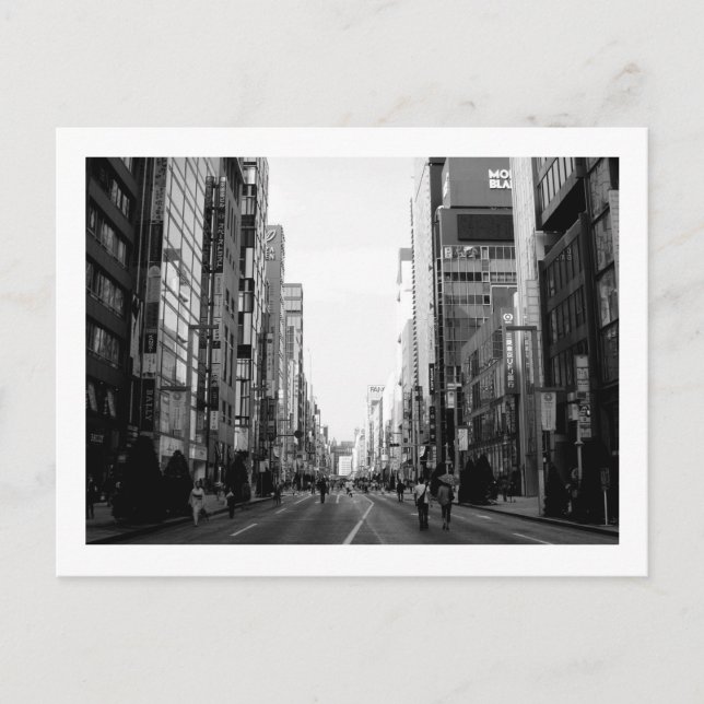 Cartão Postal Ginza Chuo-dori: Tóquio (Frente)